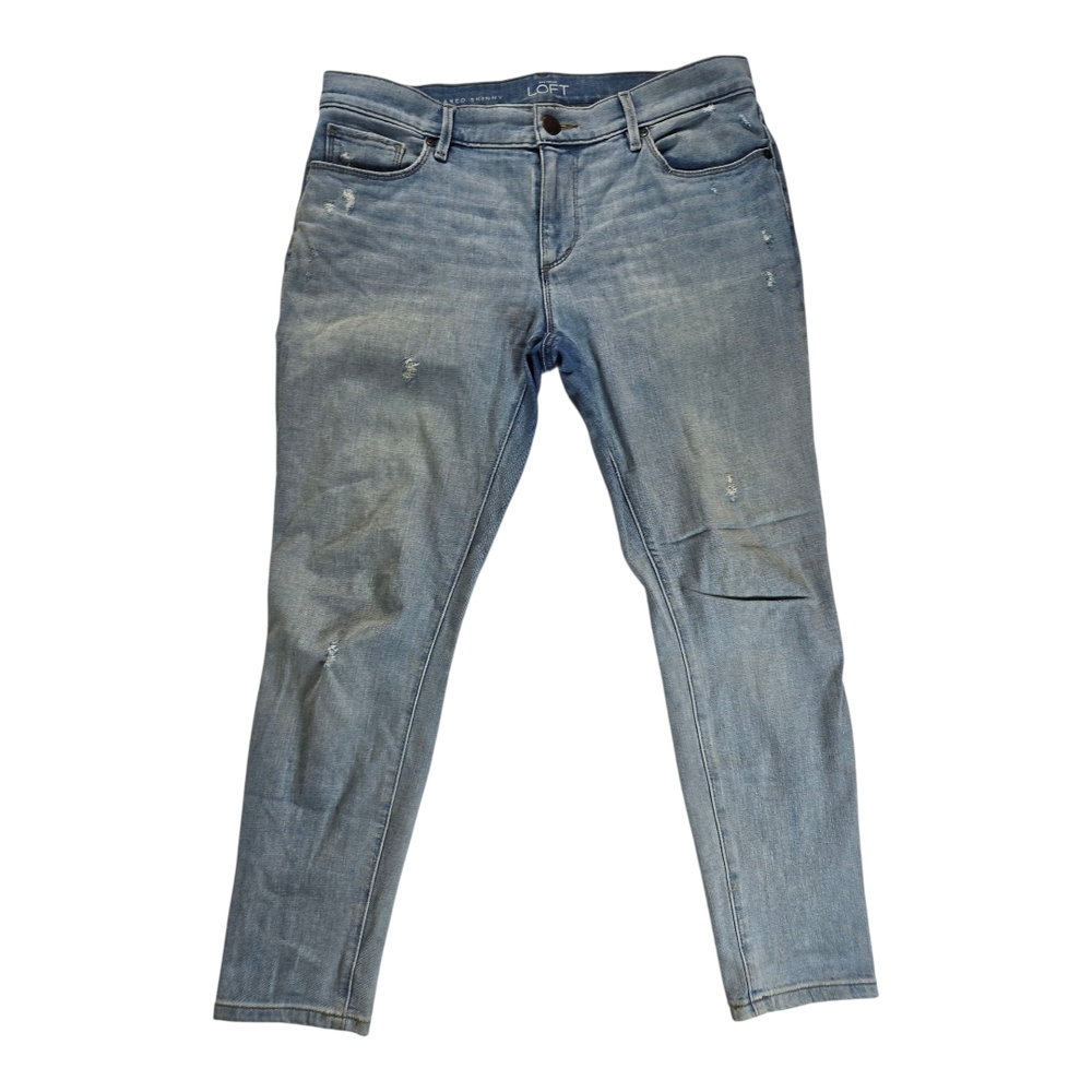 Loft Relaxed Skinny Light Blue Jeans Sz 29/8P